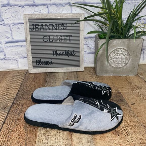 Men's San Antonio Spurs Colorblock Slide Slippers - Picture 3 of 10